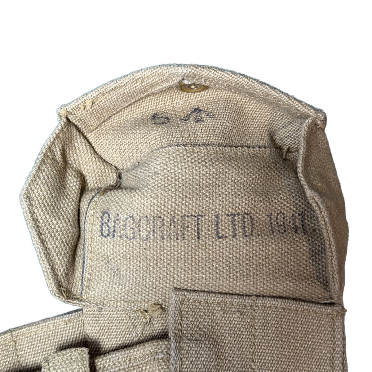 WW2 British Army P37 Bren Magazine Pouch Pair