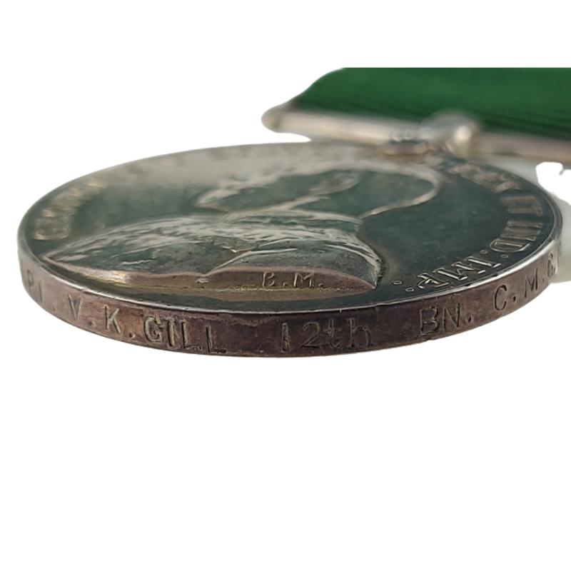 WW1 Canadian Colonial Auxiliary Forces Medal 12th BN. Canadian Machine Gun Corps Officer