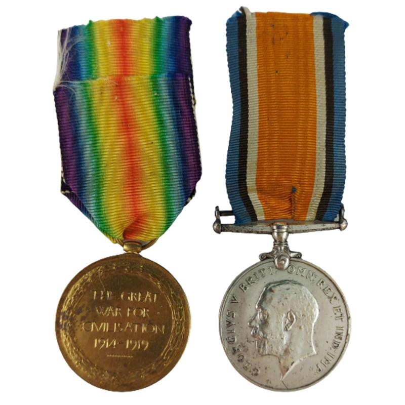 WW1 British Medal Pair RAF Royal Air Force