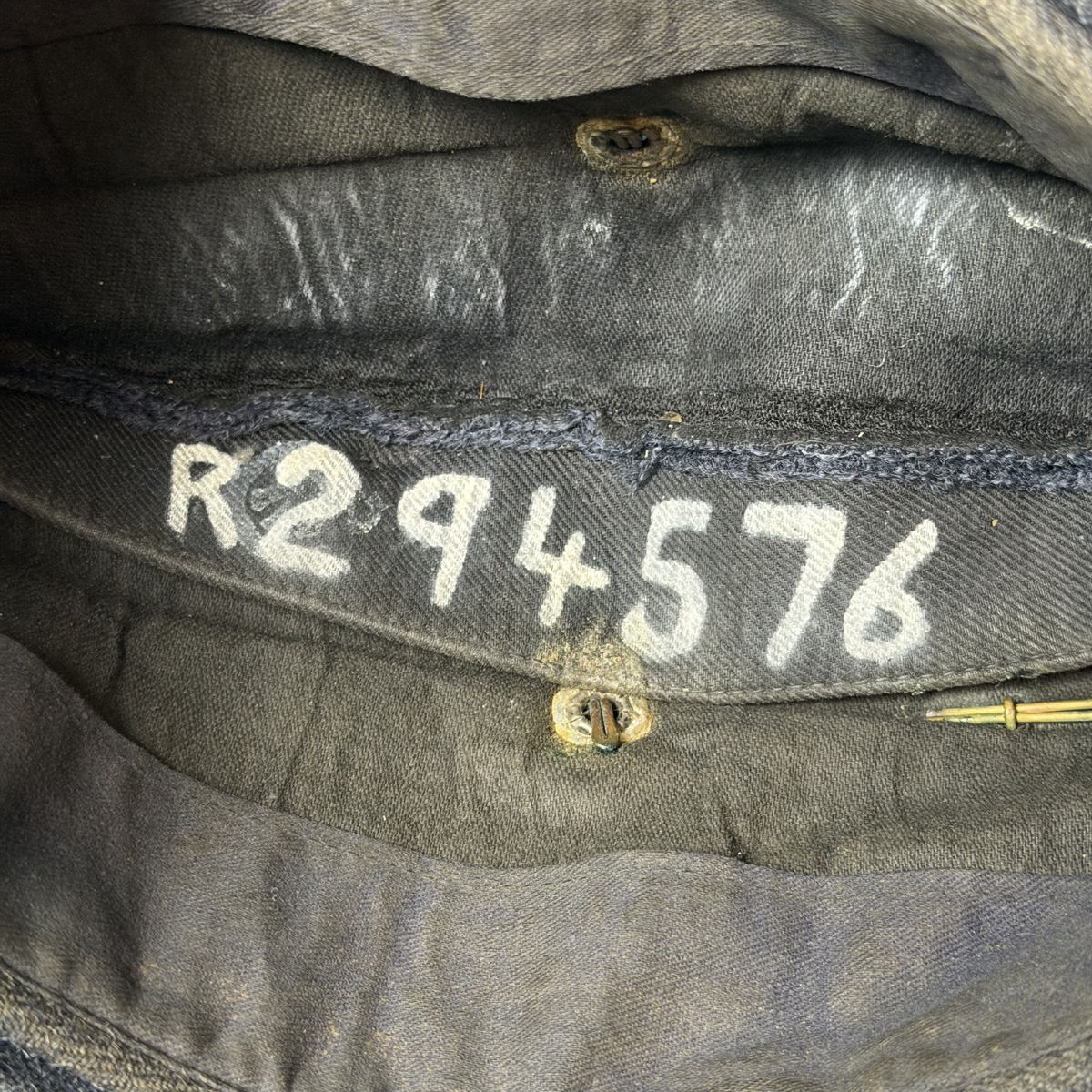 WW2 Canadian RCAF Other Ranks Wedge Cap With Badge And Service Number