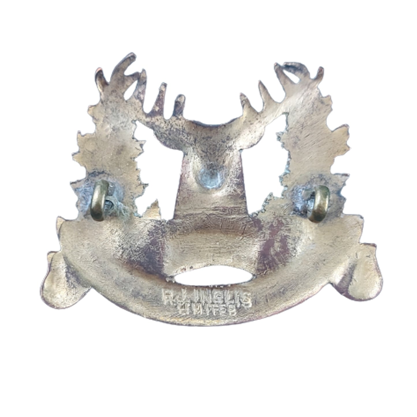 Pre-WW1 Canadian 107th East Kootenay Regiment Cap Badge -R.J. Inglis