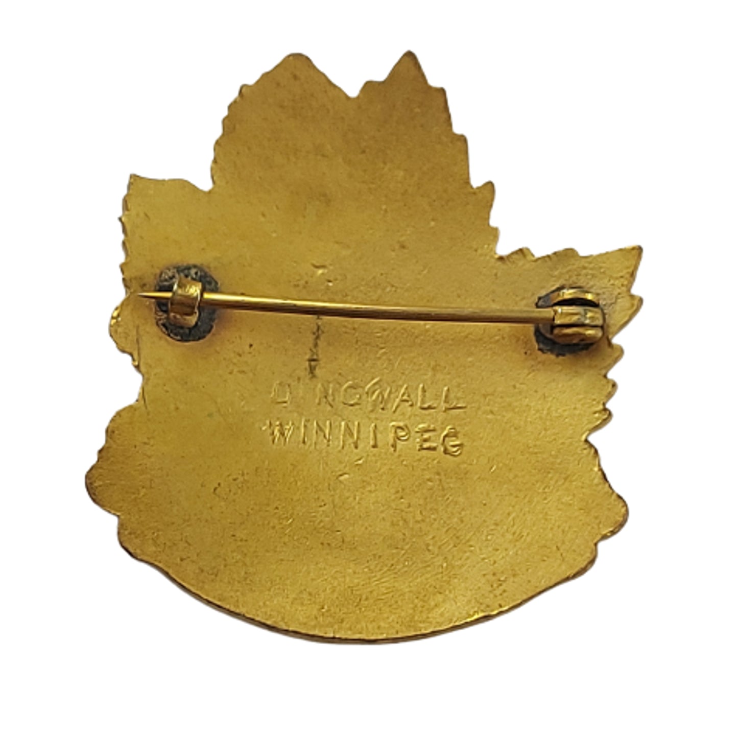 WW1 Canadian 222nd Battalion Enameled Sweetheart Pin -Winnipeg Manitoba