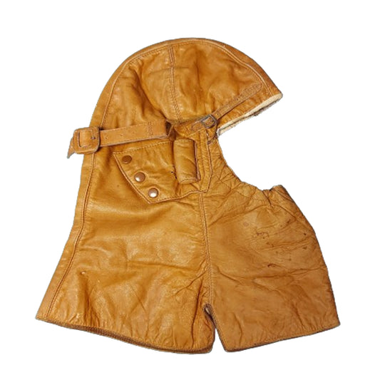 WW1 Canadian RFC Royal Flying Corps Named Leather Flying Helmet