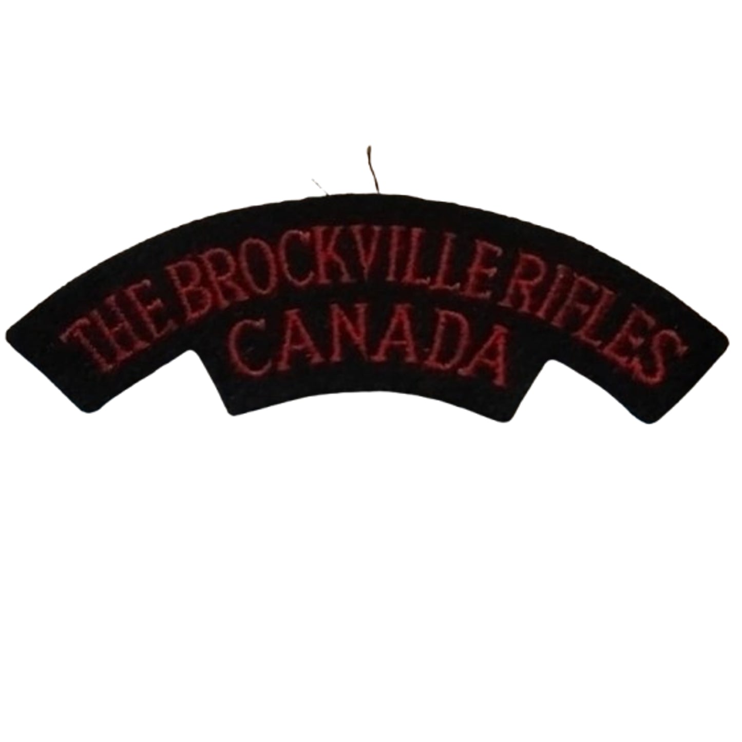 WW2 Canadian The Brockville Rifles Cloth Shoulder Title
