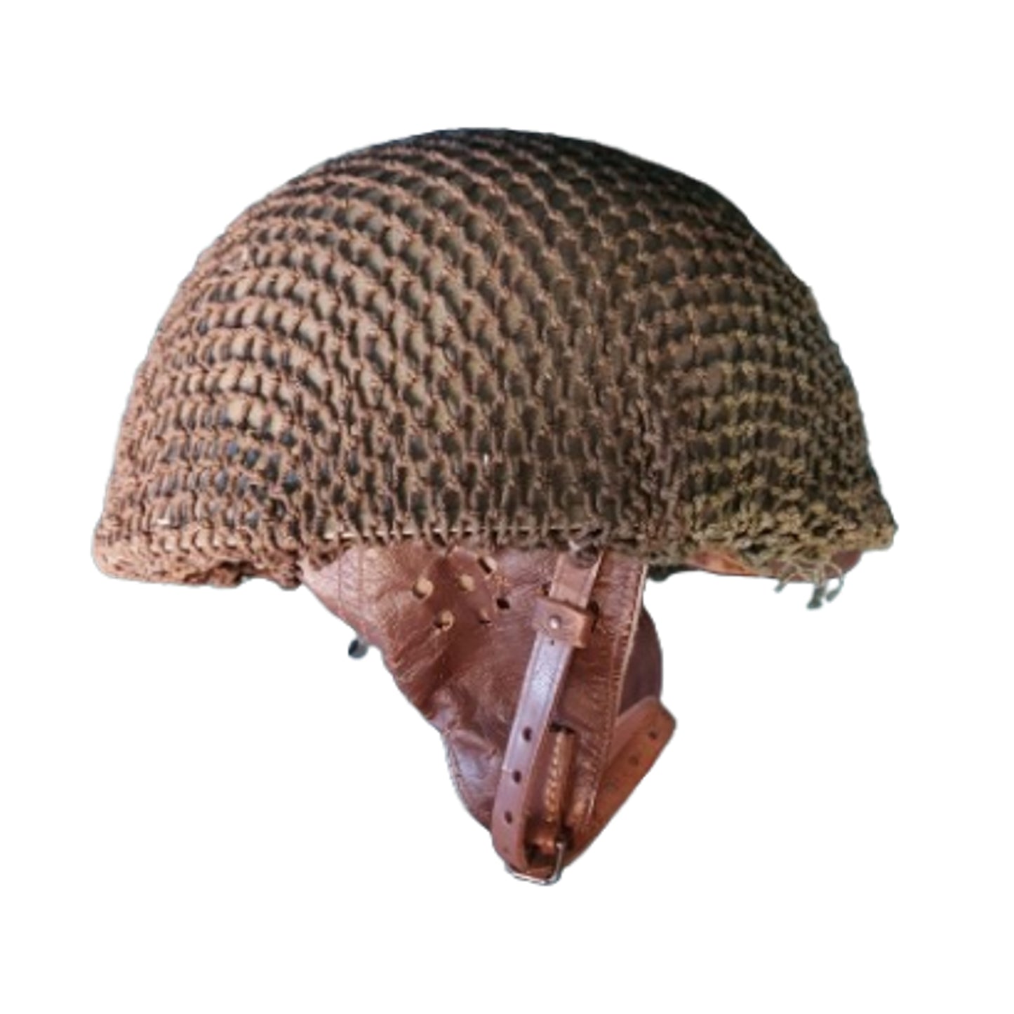 WW2 British Canadian Dispatch Riders Helmet With Net 1943