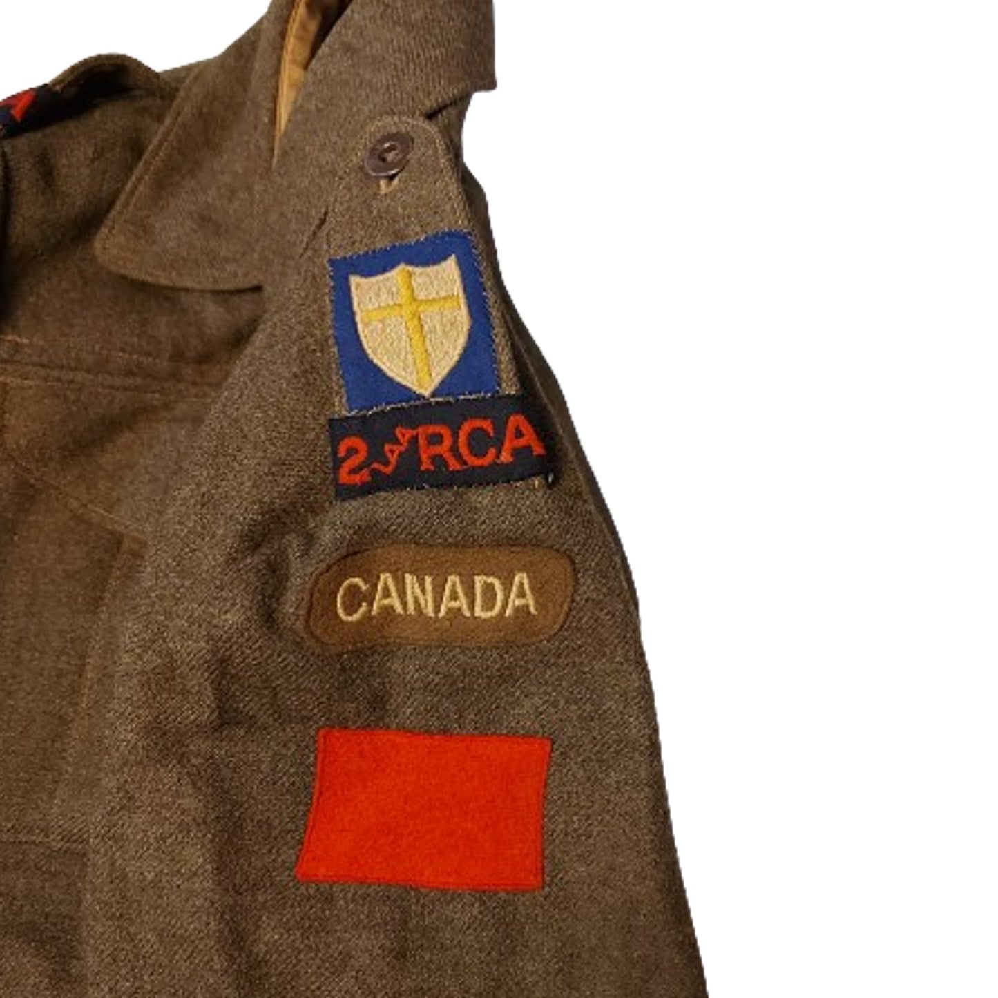 WW2 Canadian 2 LAA RCA Royal Canadian Artillery Dispatch Riders BD Battle Dress Tunic