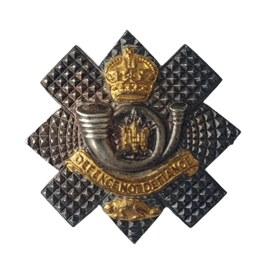 WW2 Canadian HLI Highland Light Infantry Officer's Collar Badge