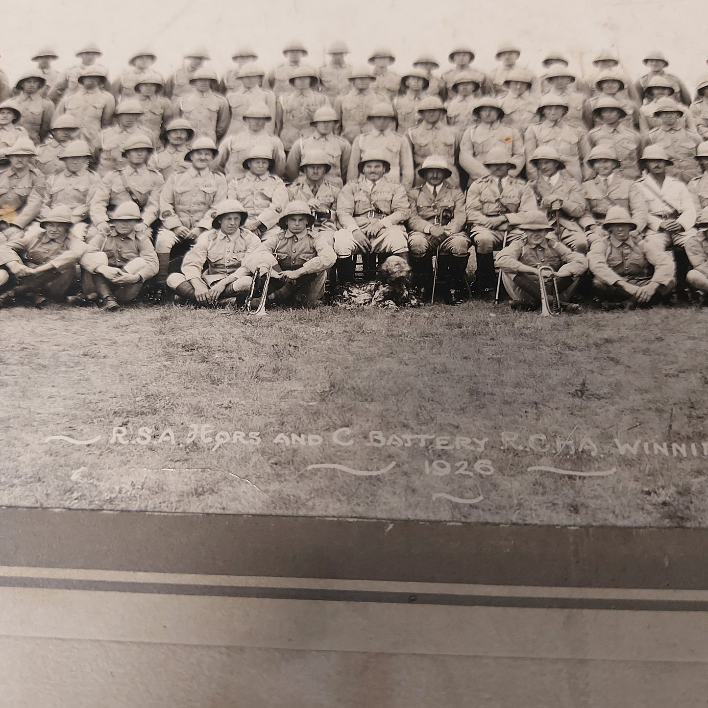 Pre-WW2 1926 RCHA Royal Canadian Horse Artillery Unit Photo
