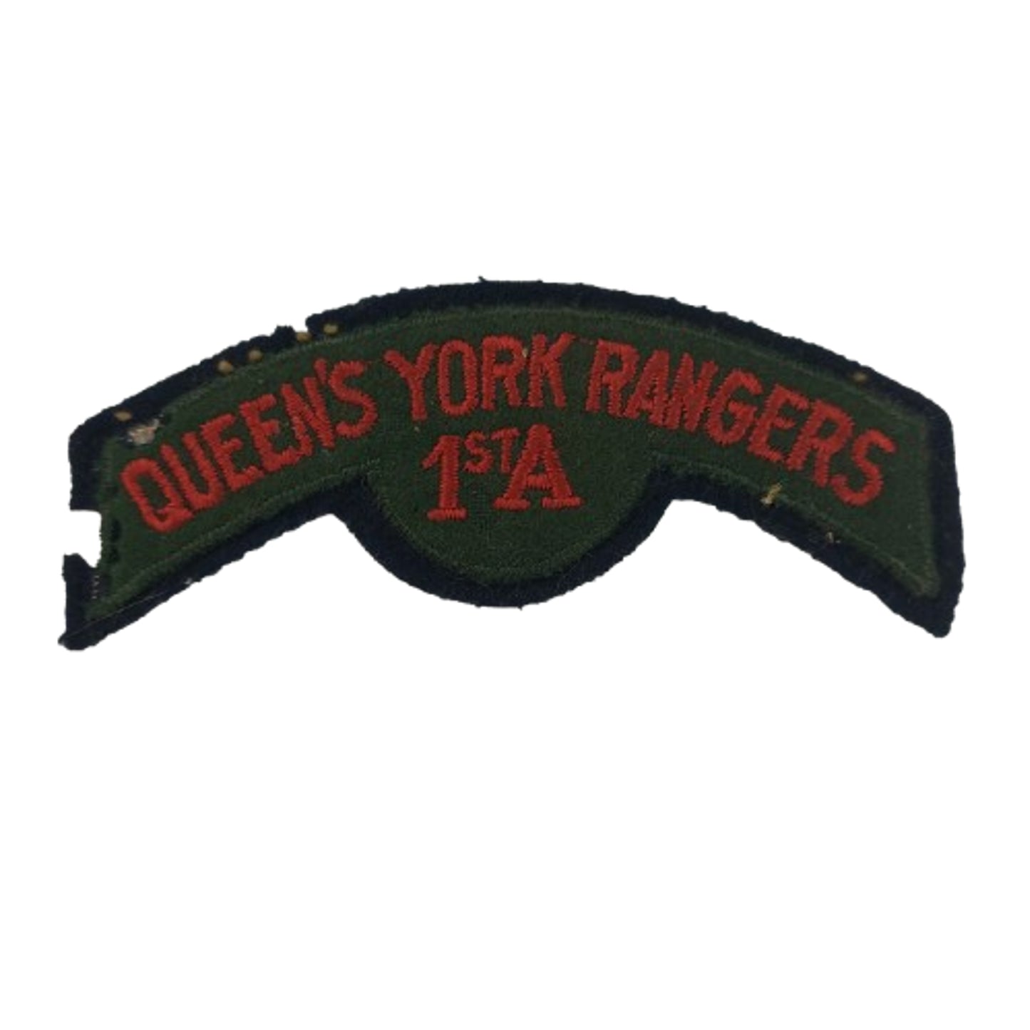 Canadian Queen's York Rangers 1st A Cloth Shoulder Shoulder Title