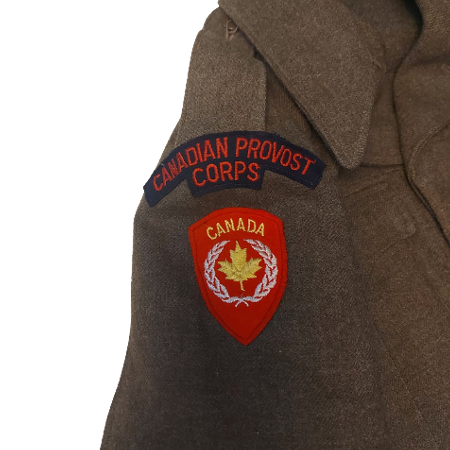 Post-WW2 Canadian Korean War Provost Corps 25th Infantry Brigade Commonwealth BD Battle Dress Tunic 1953