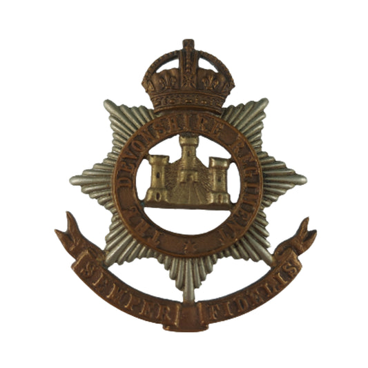 Pre-WW1 British 1902-1905 Devonshire Regiment Cross Belt Plate