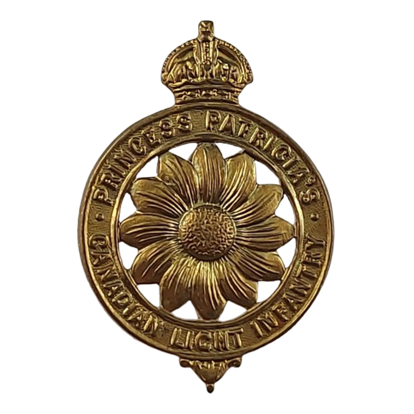 WW1 Canadian PPCLI Princess Patricias Canadian Light Infantry Marguerite Cap Badge