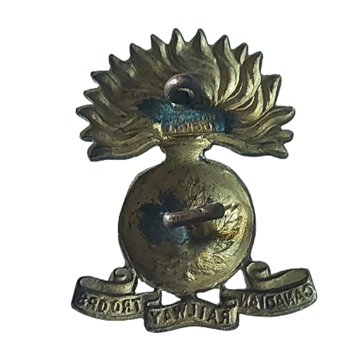 WW1 CEF 6th Canadian Railway Troops Collar Badge
