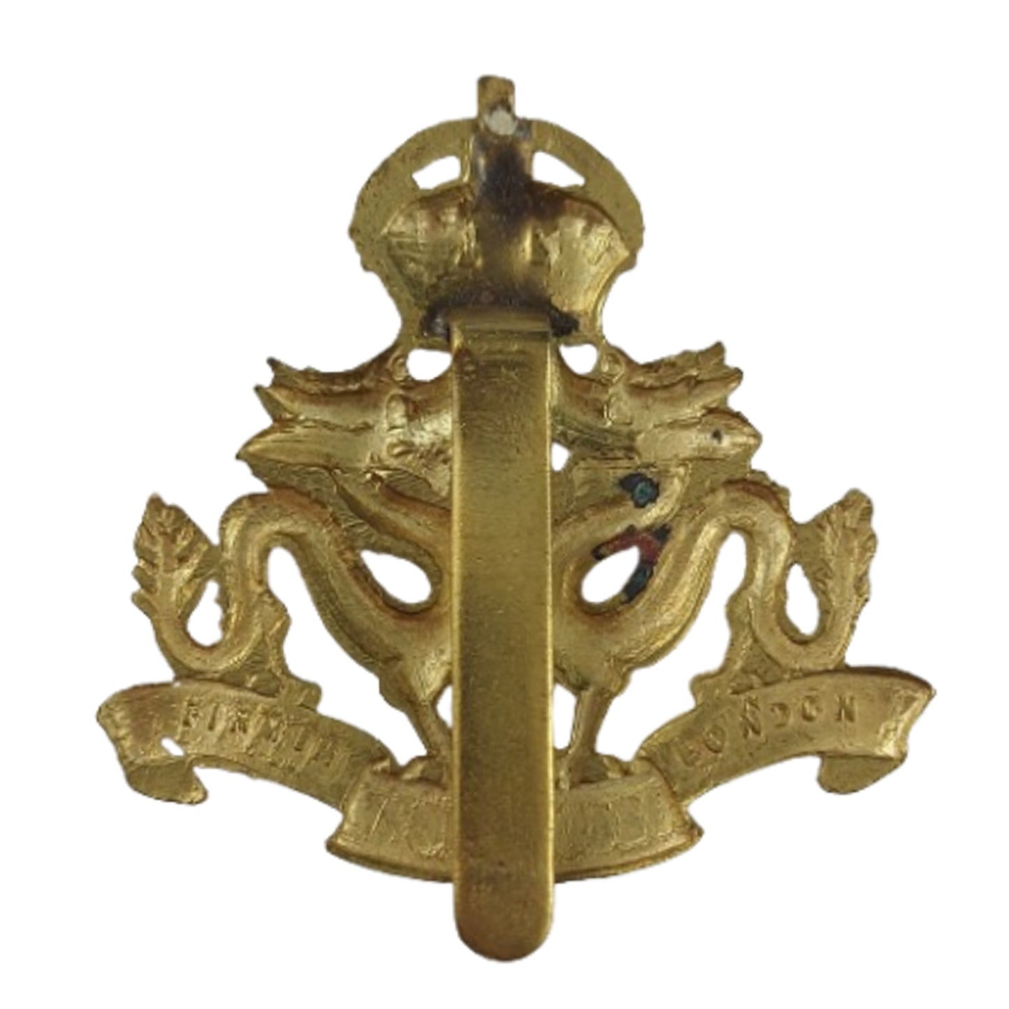 Post-WW2 British Hong Kong Volunteer Defence Corps Cap Badge 1946-1952