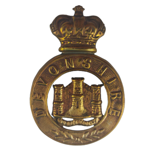 British Victorian Devonshire Regiment Glengarry Badge