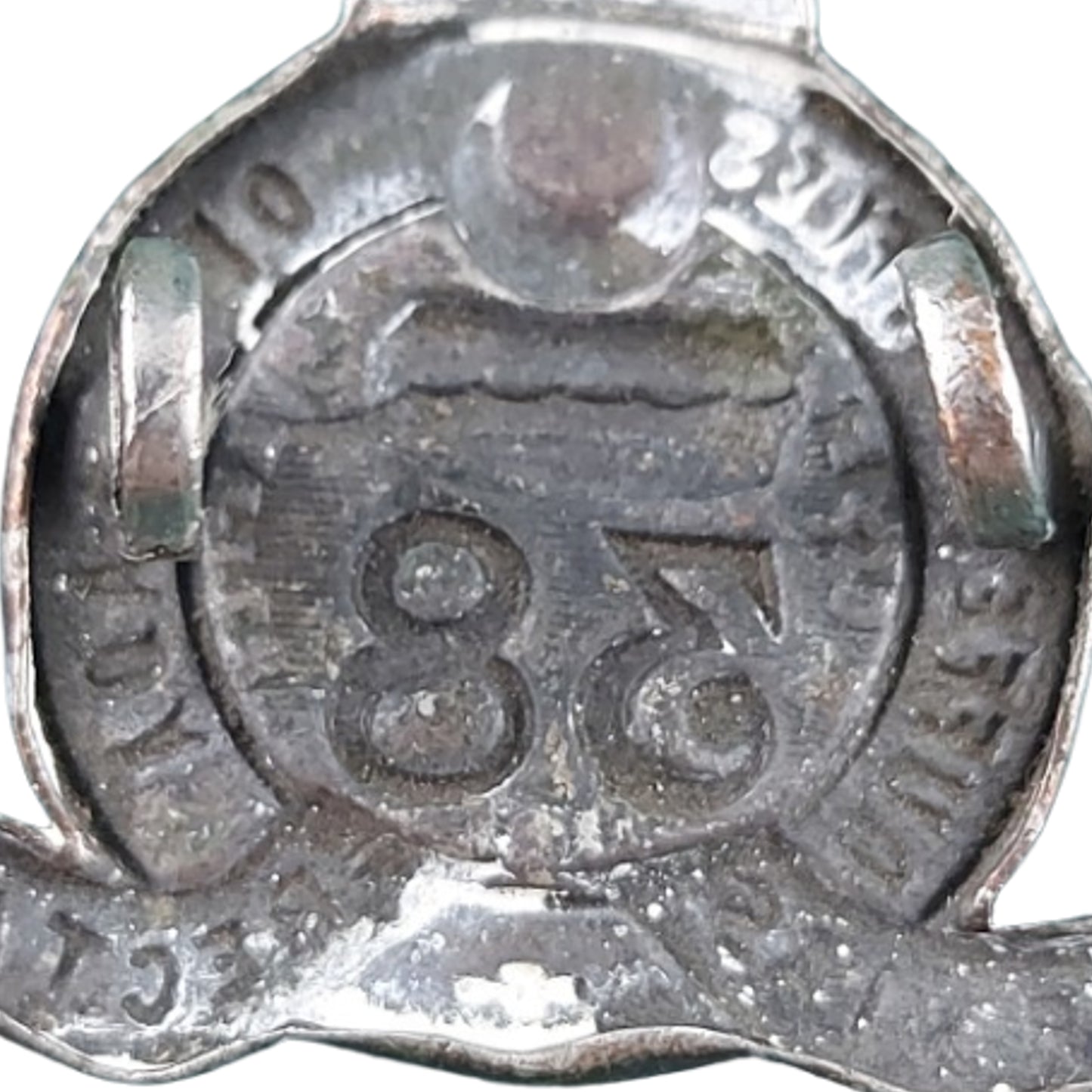 Pre-WW1 38th Dufferin Rifles of Canada Officer's Collar Badge Pair