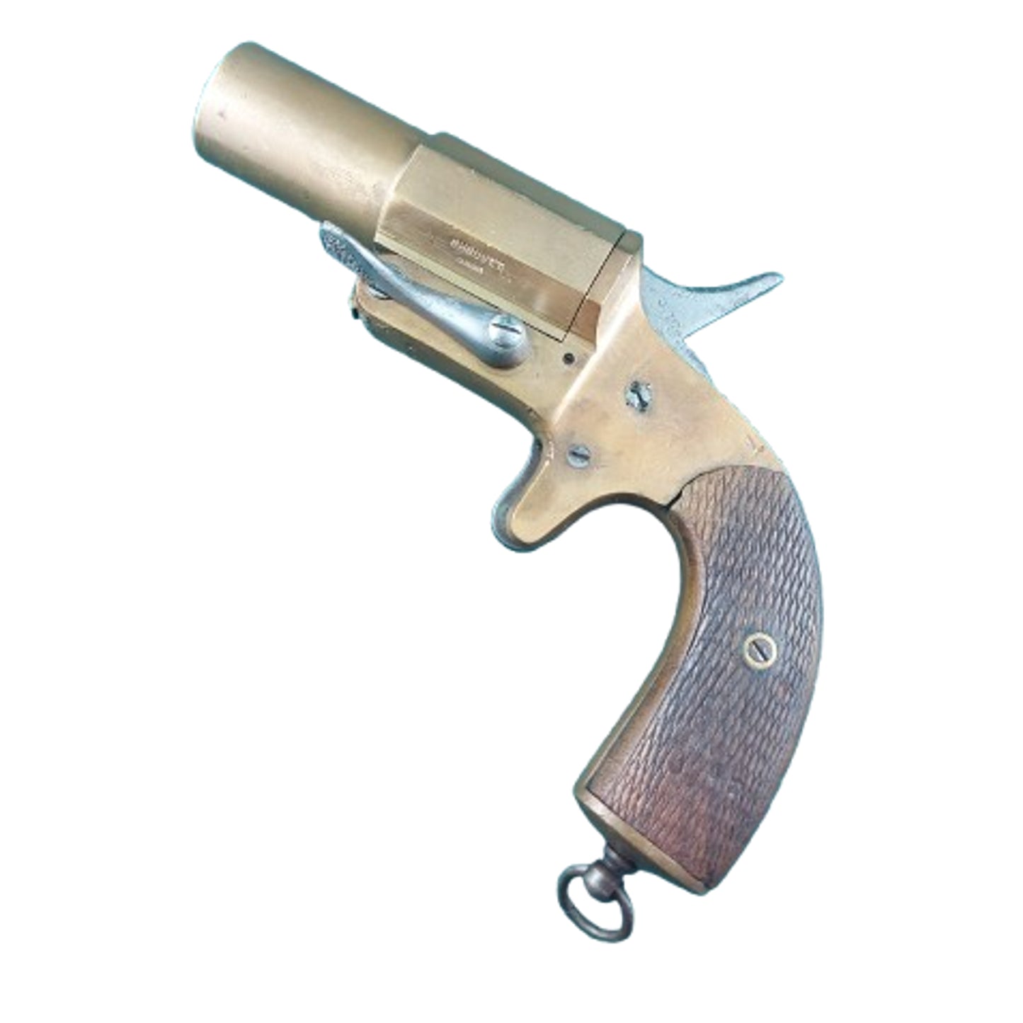 WW1 French Army Chouvet Model 1917 Brass Flare Pistol