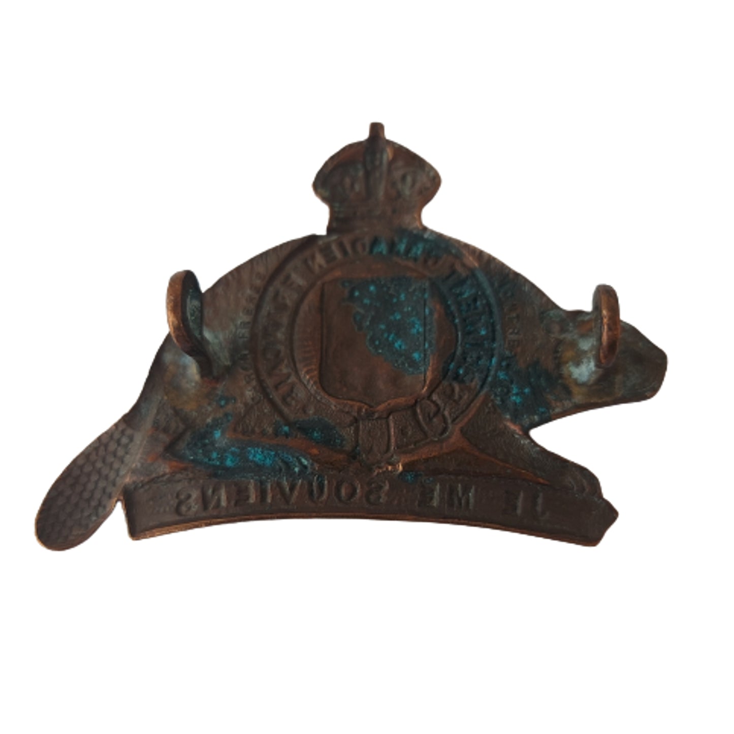 WW1 Canadian R22R Royal 22nd Regiment Cap Badge -Caron Bros.