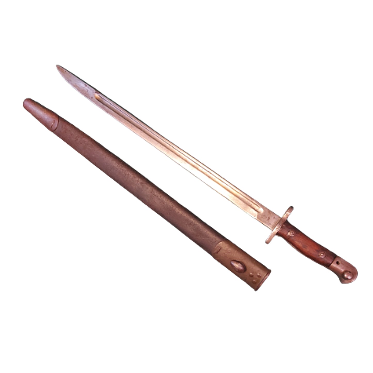 WW1 British P07 Bayonet And Scabbard -Sanderson