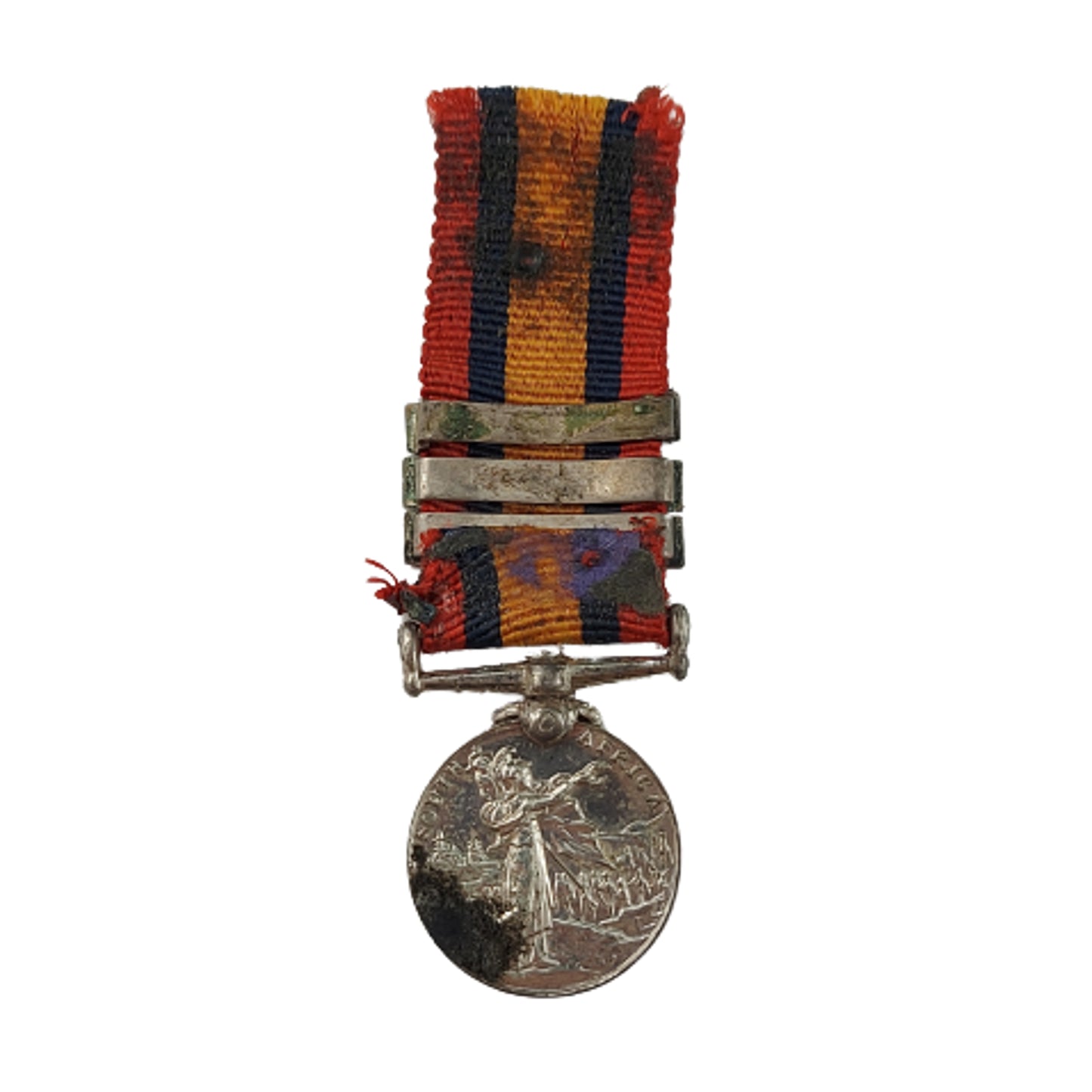 Pre-WW1 British Canadian Miniature QSA Queen's South Africa Medal With 3 Bars
