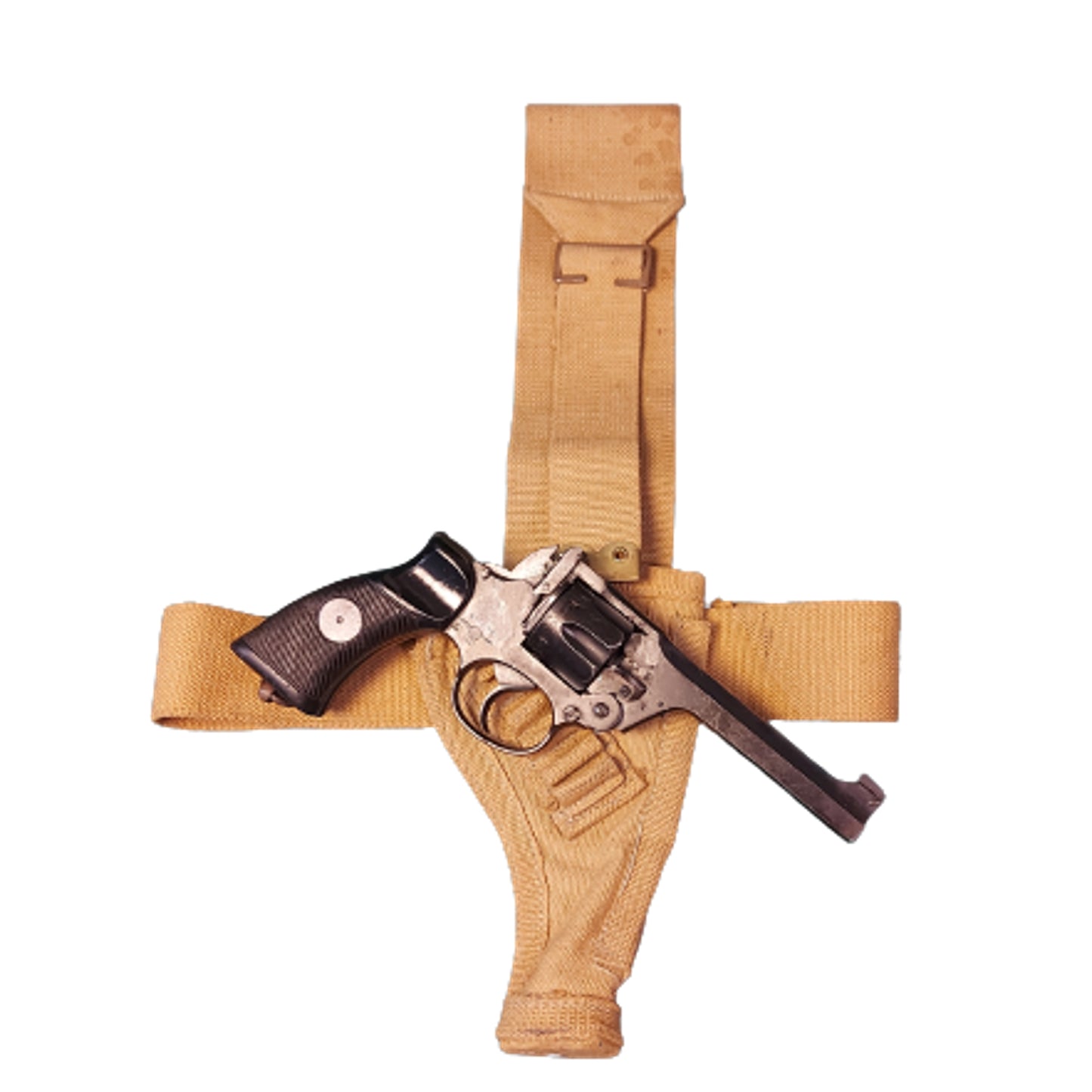 WW2 Canadian Deactivated No.2 Mk.1 Enfield "Tankers Model" Service Pistol With Holster