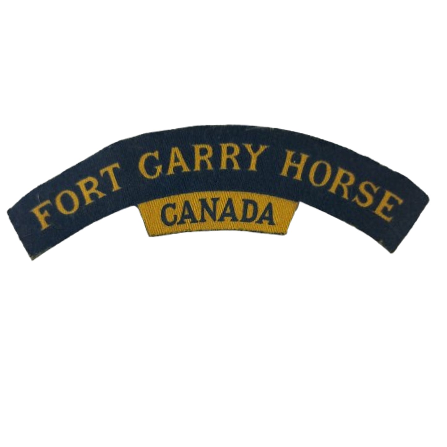 WW2 Canadian Fort Garry Horse Canada Printed Canvas Shoulder Title