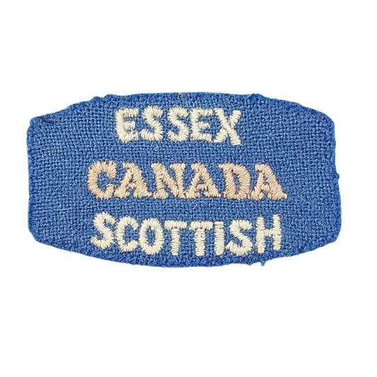 WW2 Essex Scottish Canada Cloth Shoulder Title