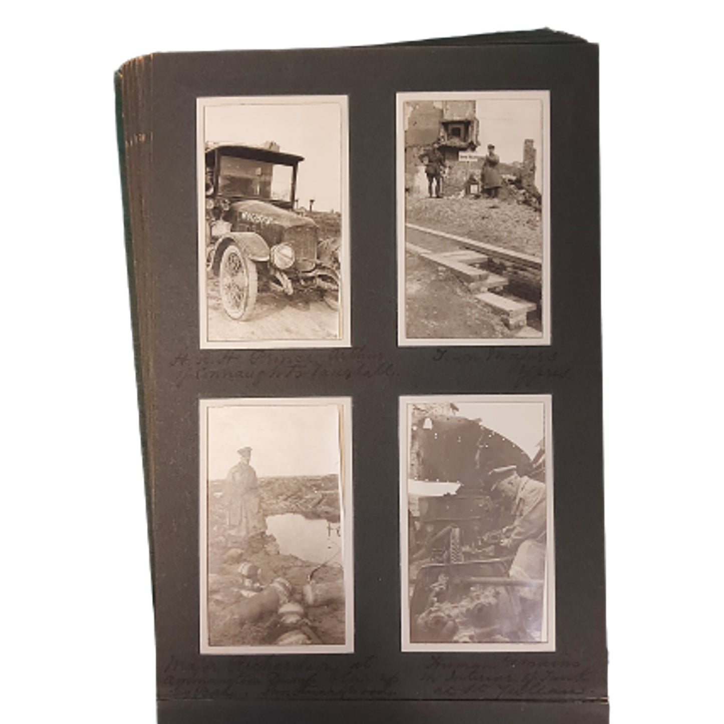 WW1 Canadian Named Presentation Photo Album Of France -Major Frederick Richardson O.B.E. 52nd Bn. / 47th B.N.