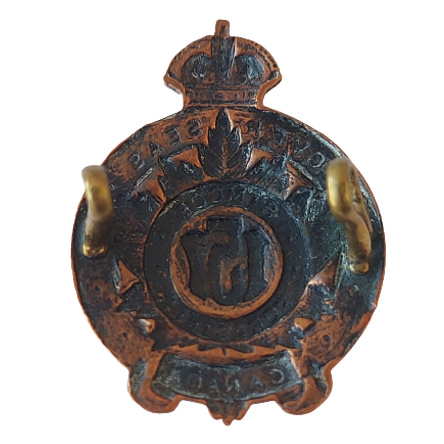 WW1 Canadian 157th Battalion Collar Badge -Simcoe Foresters Barrie Ontario