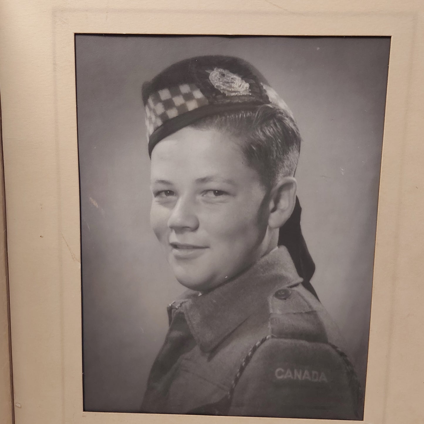 WW Calgary Highlanders Photograph On Matte Board Frame