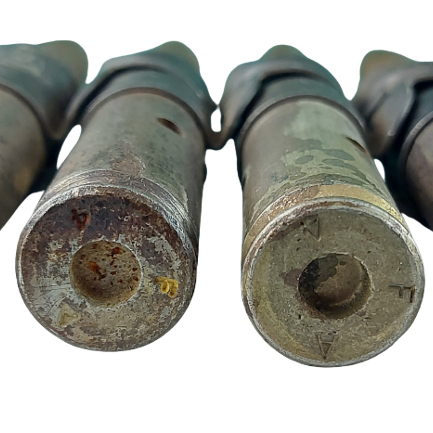 WW2 United States Inert 50 Cal MG Ammunition On Belt