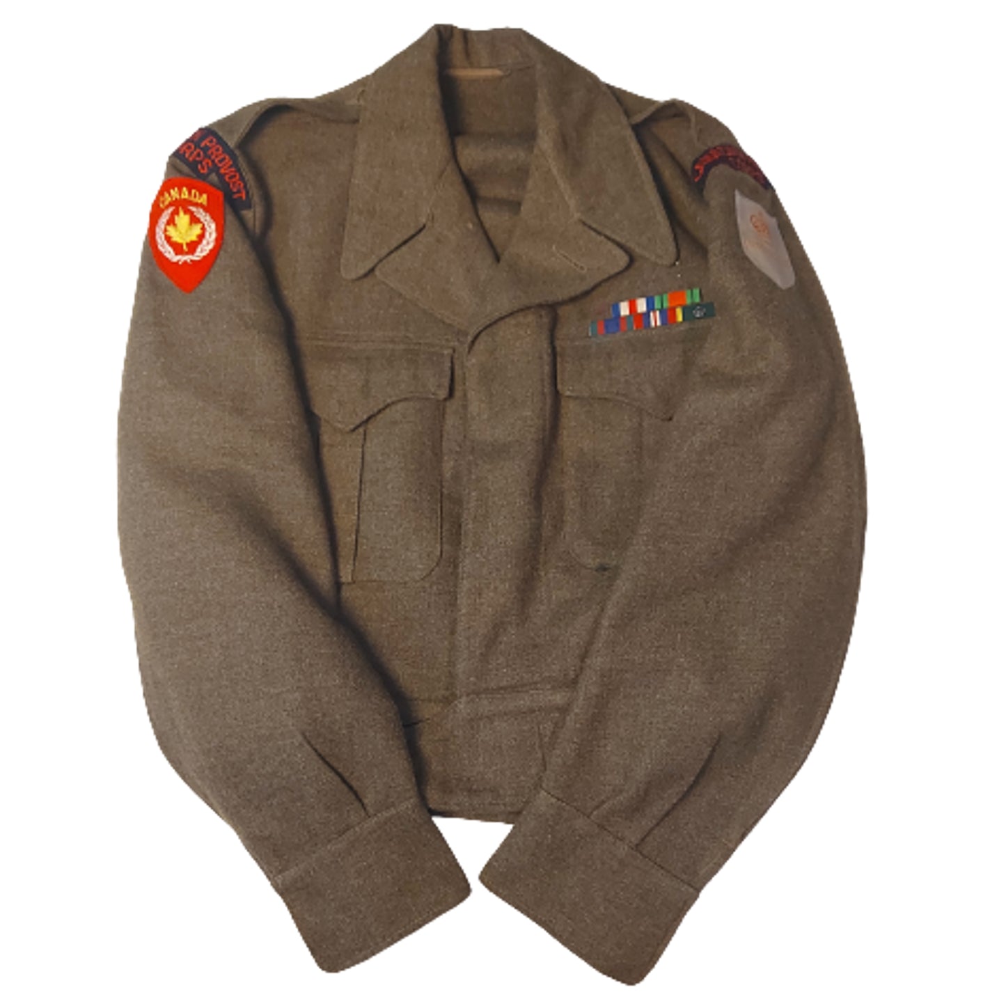 Post-WW2 Canadian Korean War Provost Corps 25th Infantry Brigade Commonwealth BD Battle Dress Tunic 1953