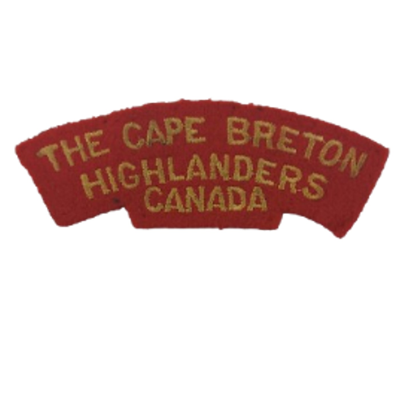 WW2 Canadian Cape Breton Highlanders Cloth Shoulder Title