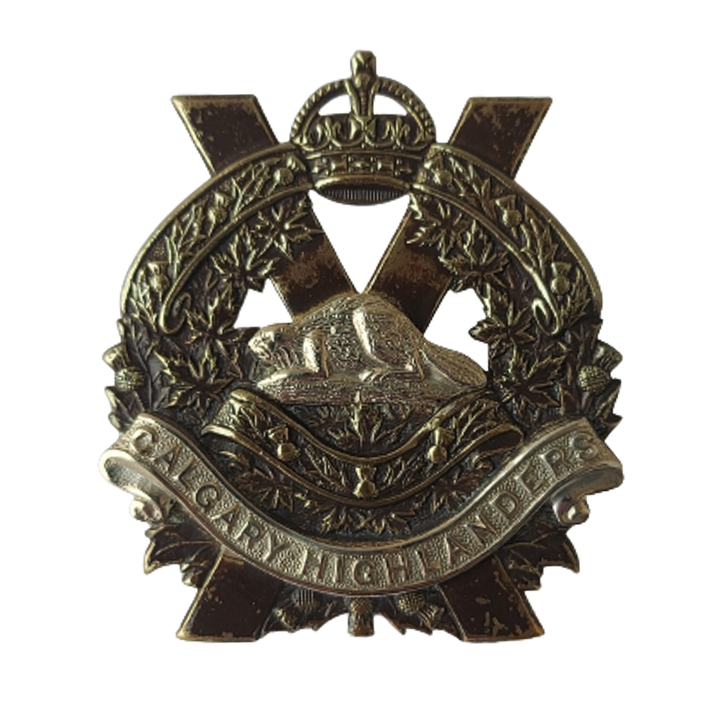 WW2 Canadian The Calgary Highlanders Cap Badge