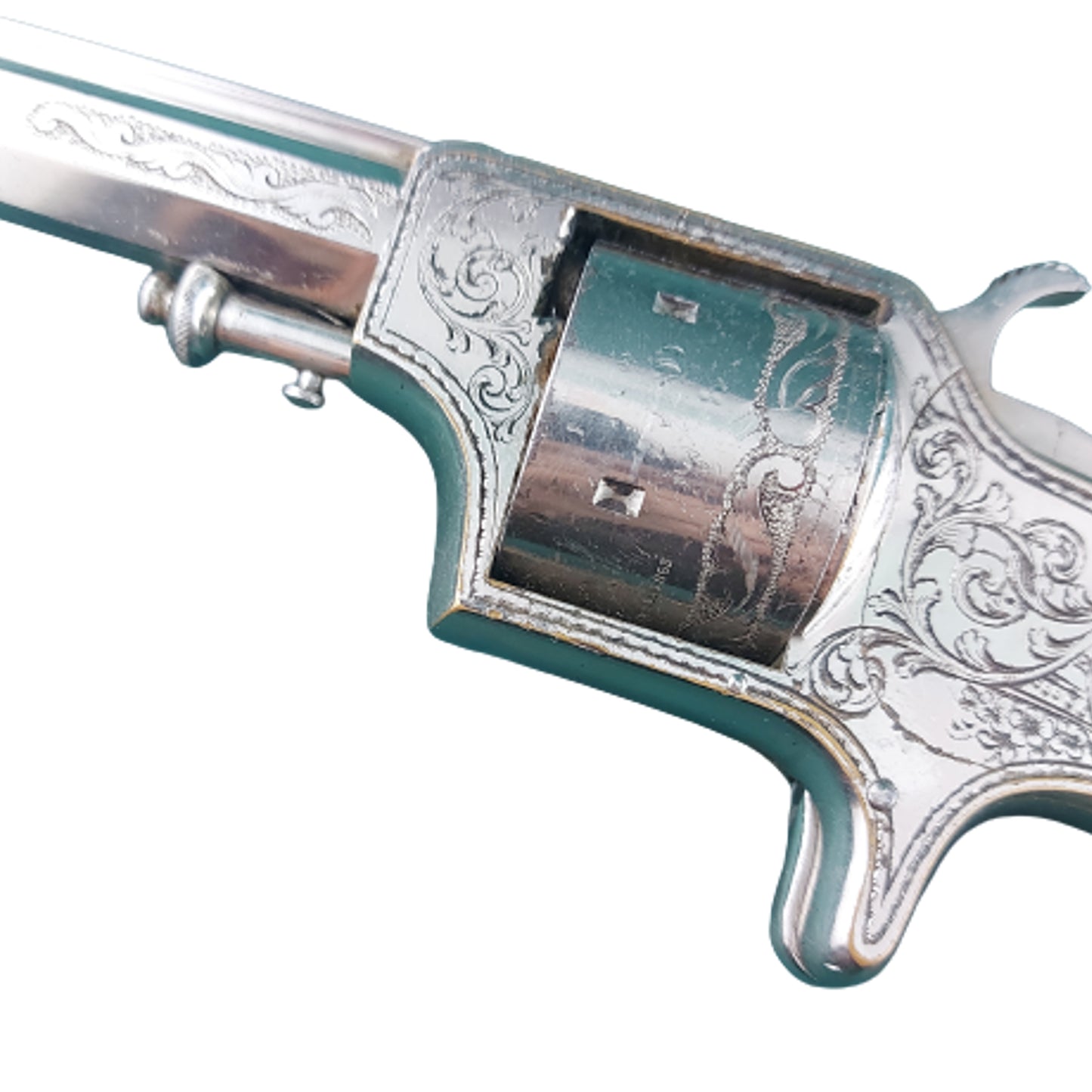 Pre-WW1 Antique Presentation Engraved Named Plant Manufacturing Front Loading Army Revolver