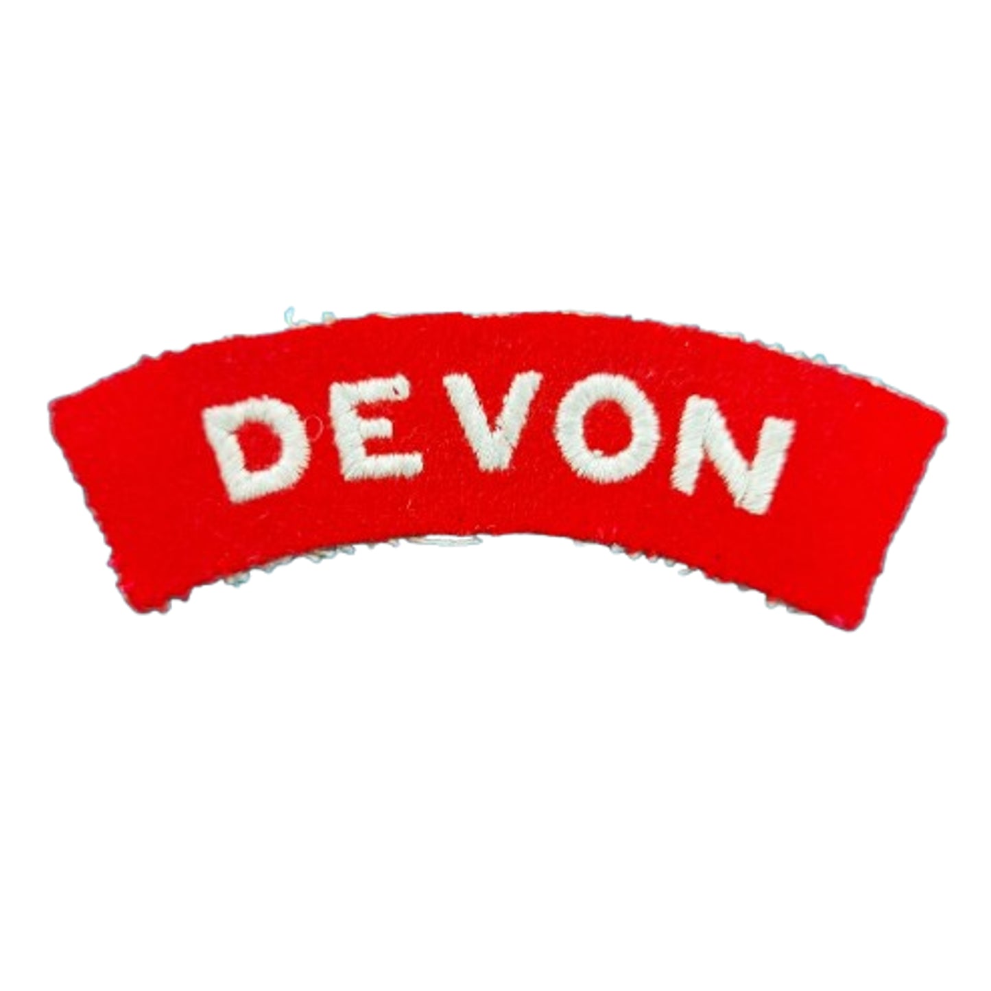 WW2 British Devon Regiment Cloth Shoulder Title