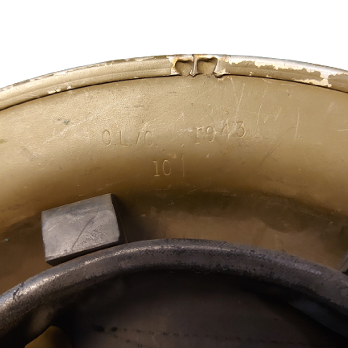 WW2 Canadian Mk.II Combat Helmet Named With Service Number 1943 RCAF Royal Canadian Air Force
