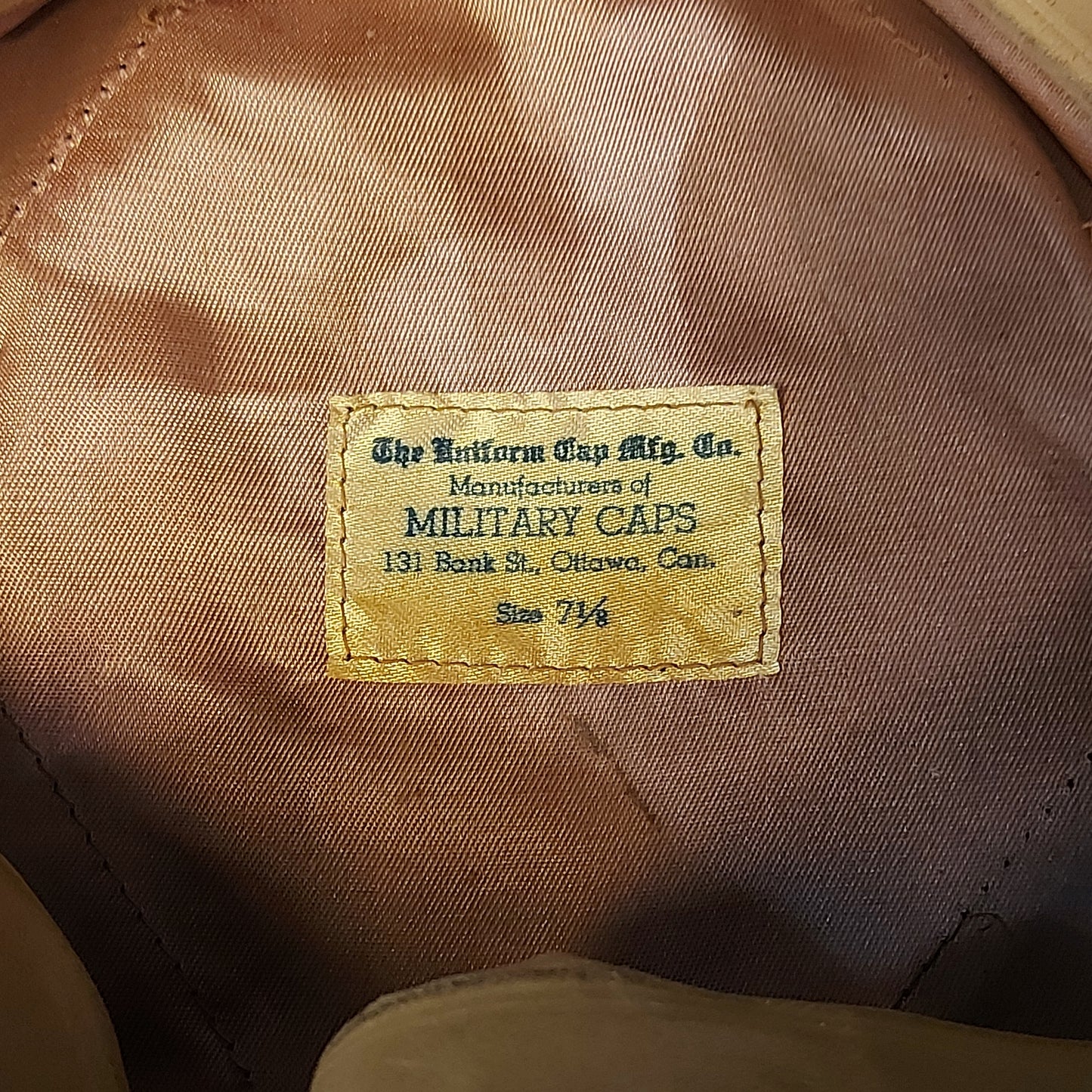 WW2 Canadian Hasting And Prince Edward Regiment Visor Cap