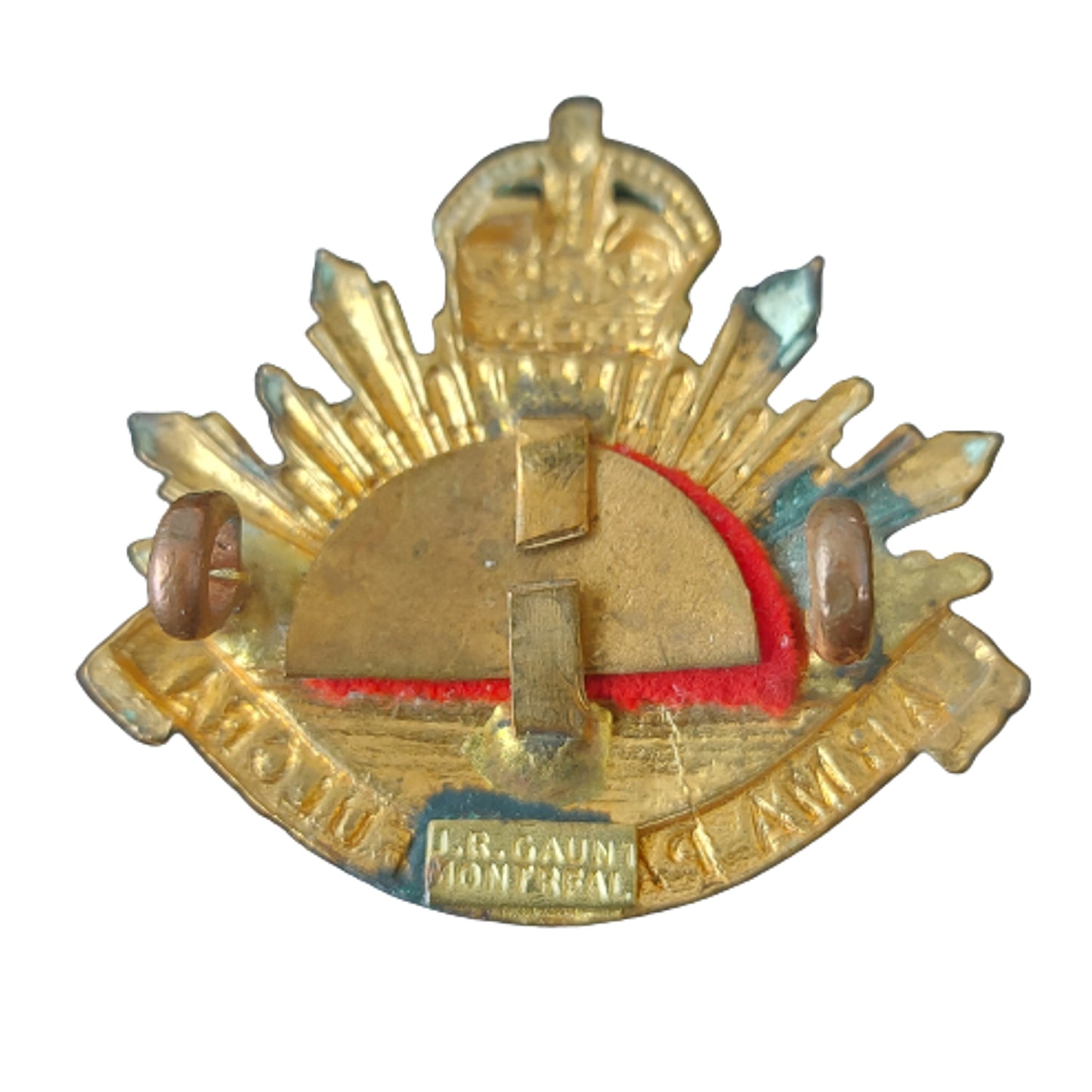 Pre-WW1 Canadian 5th British Columbia Light Horse Officer's Collar Badge -J.R. Gaunt Montreal
