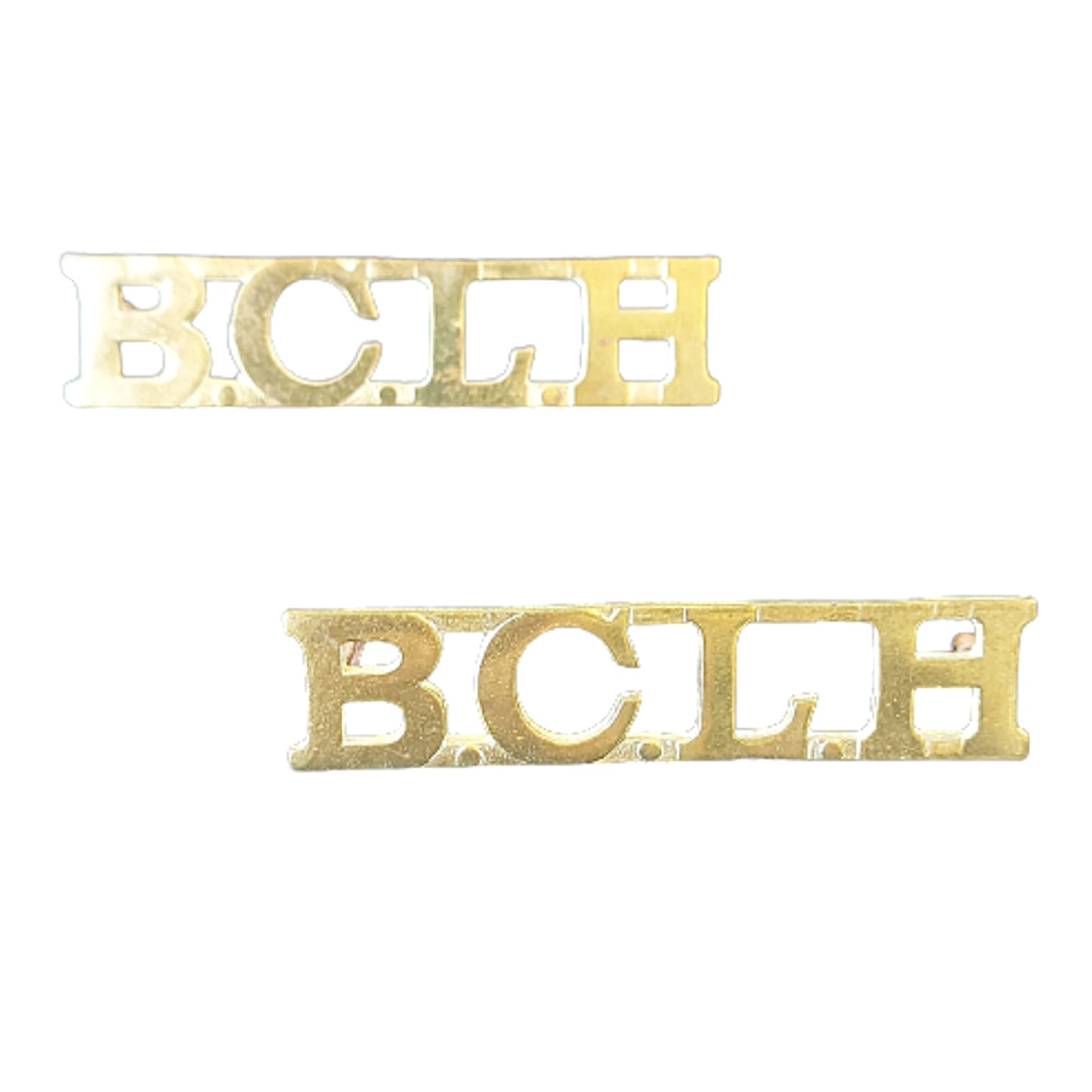 Pre-WW1 Canadian Militia 31st British Columbia Light Horse Shoulder Title Pair