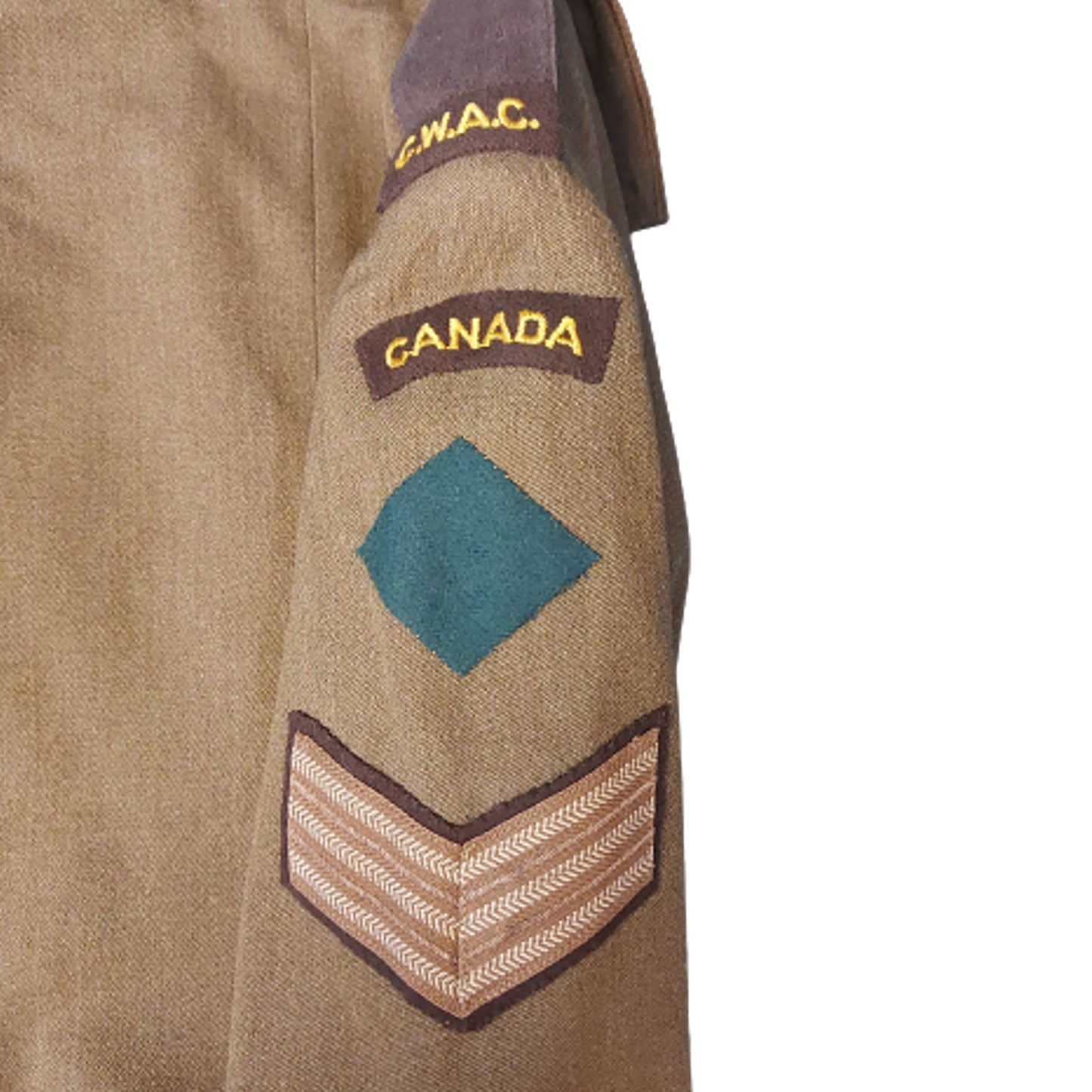 WW2 Canadian Named CWAC Canadian Women's Army Corps Tunic
