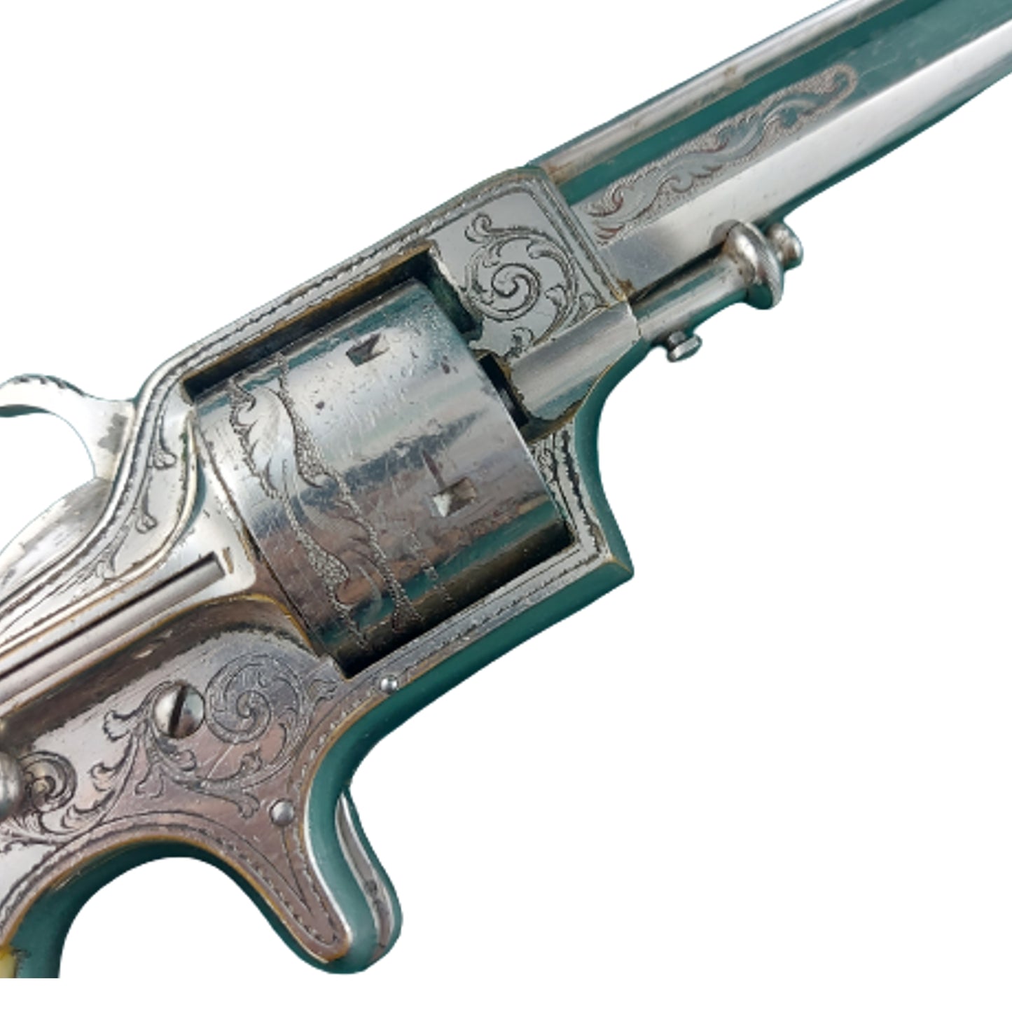 Pre-WW1 Antique Presentation Engraved Named Plant Manufacturing Front Loading Army Revolver