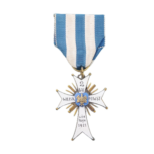 Pre-WW2 1921 Polish 2nd Battery Of The Uprising Army Of Upper Silesia Medal