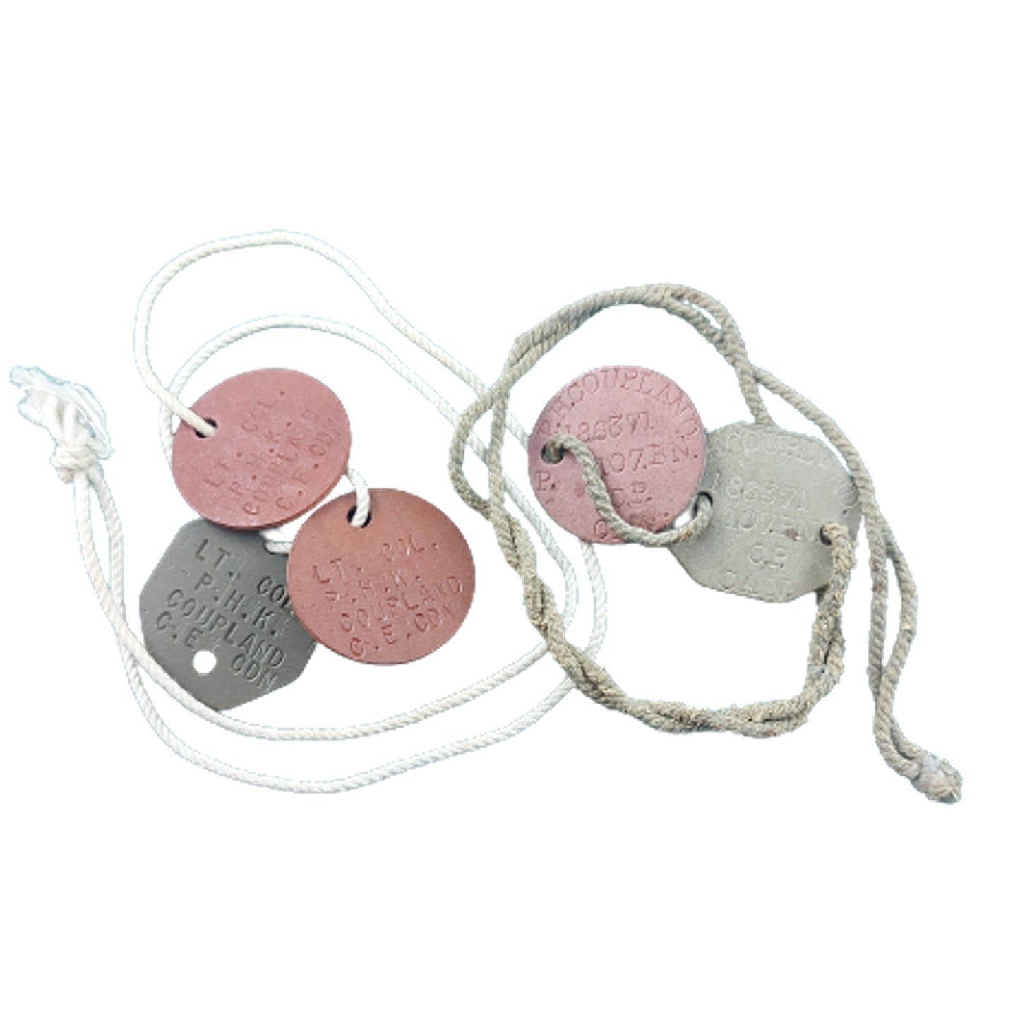 WW1 WW2 Canadian I.D. Identification Tags