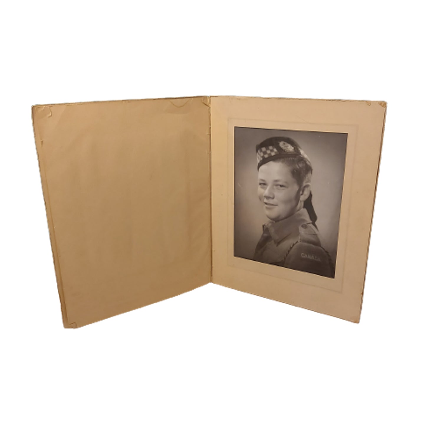 WW Calgary Highlanders Photograph On Matte Board Frame