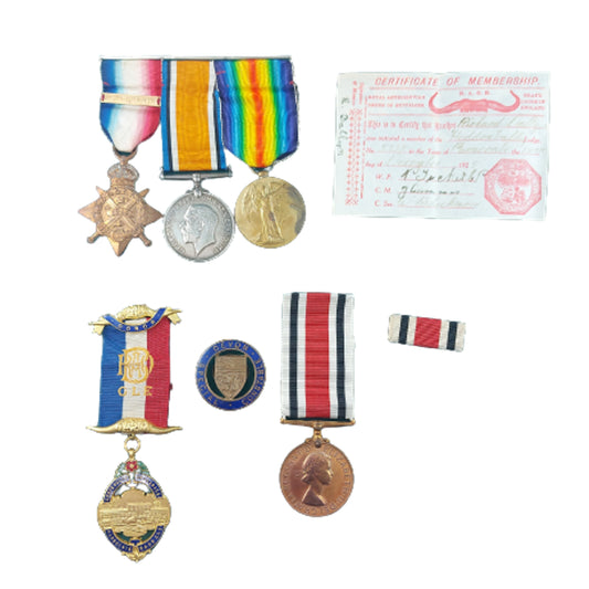 WW1 British Mons Star Medal Set -Royal Engineers -Special Constabulary