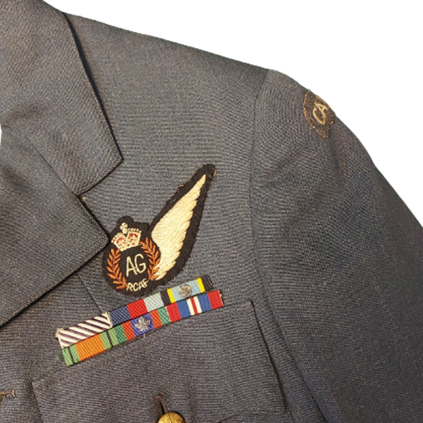 WW2 Canadian RCAF Air Gunner Service Dress Tunic -Air Crew Europe -DFC Recipient With Provenance