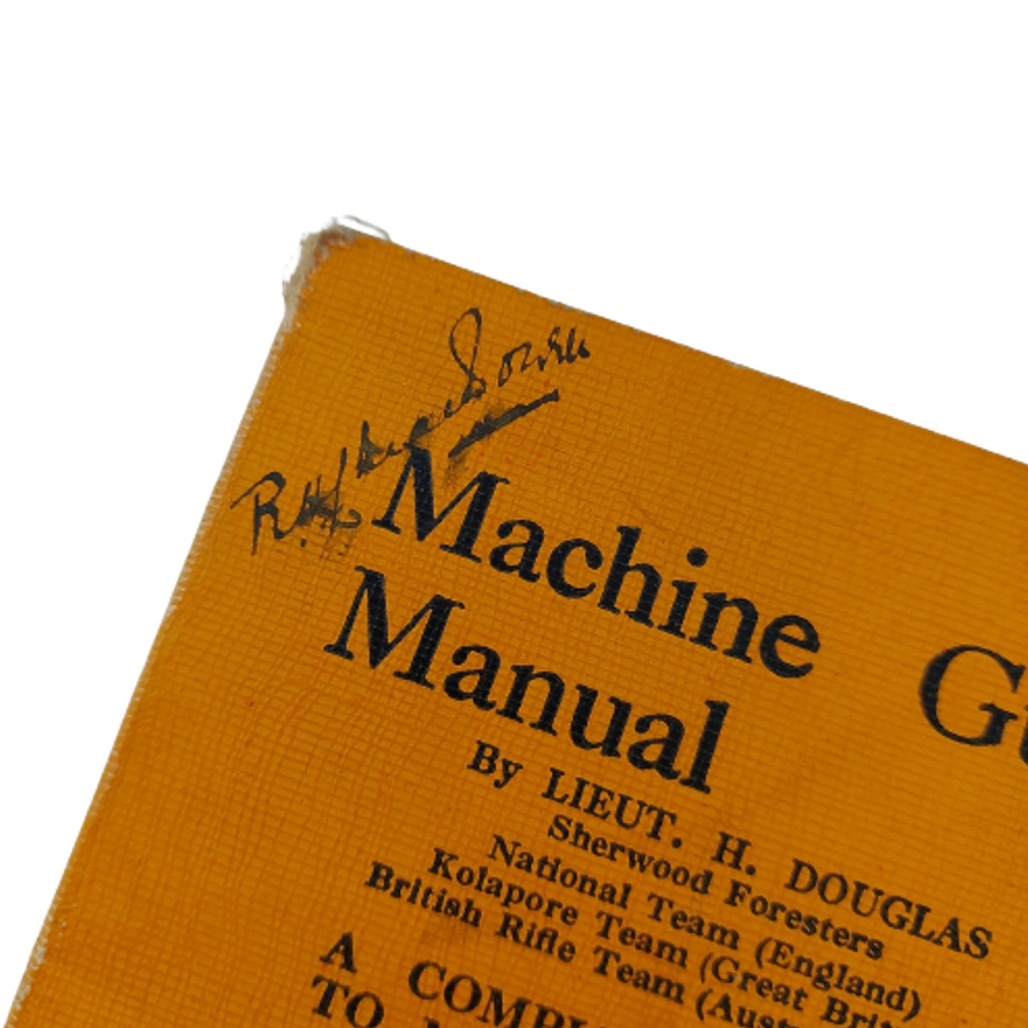 WW1 British Canadian Named Vickers Machine Gun Manual