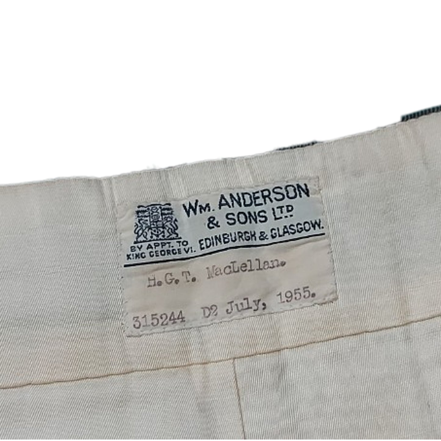 Post-WW2 Canadian Named Cameron Highlanders Kilt
