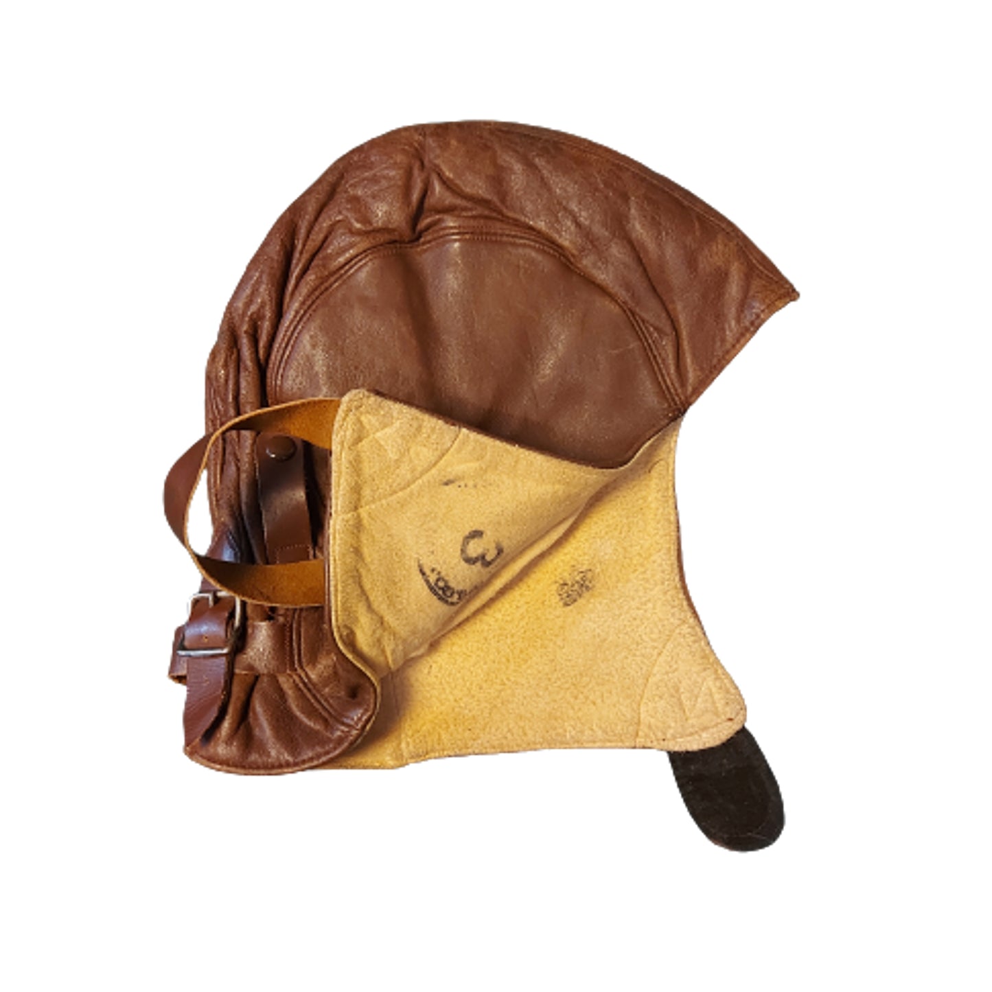 WW2 Canadian RCAF Training Type B Leather Flying Helmet